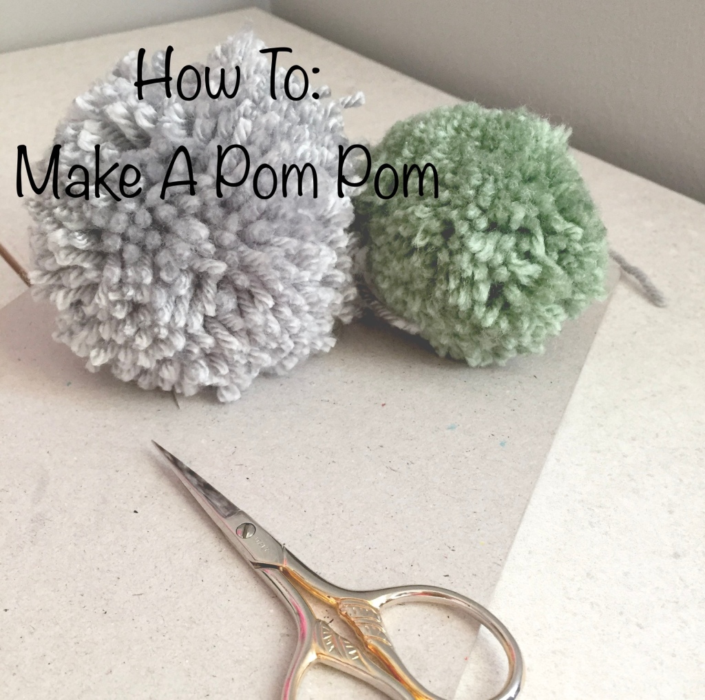 how to make a pom pom (without a pom pom maker)